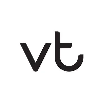 Vt initial letter vector logo icon Stock Illustration
