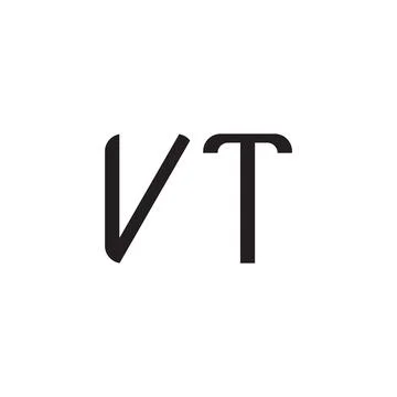 Vt initial letter vector logo icon Stock Illustration