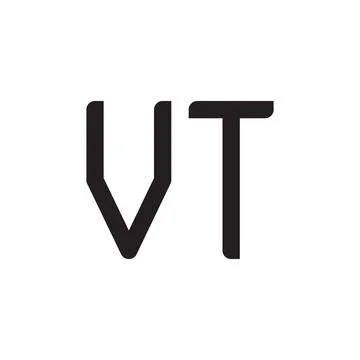 Vt initial letter vector logo icon Stock Illustration