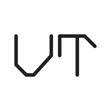 Vt initial letter vector logo icon Stock Illustration