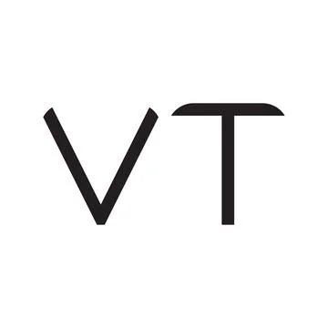 Vt initial letter vector logo icon Stock Illustration