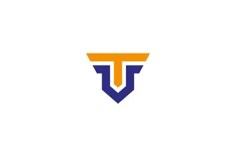 VT logo design . simple modern VT logo design . vector illustration Stock Illustration