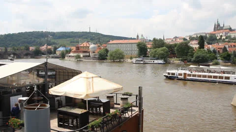 Vtlava river Stock-Footage 26923360