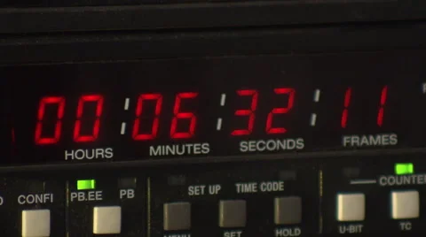 VTR timecode running Stock Footage 59317464