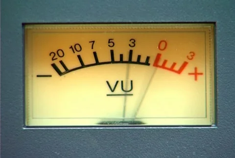 VU Meter - Audio Signal Level Stock Footage 629367