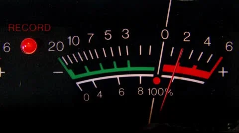 VU meter, closeup Stock Footage 8948425