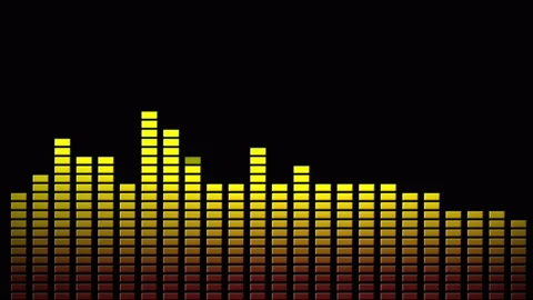 VU Meter Digital sound display 8k Stock Footage 145653589