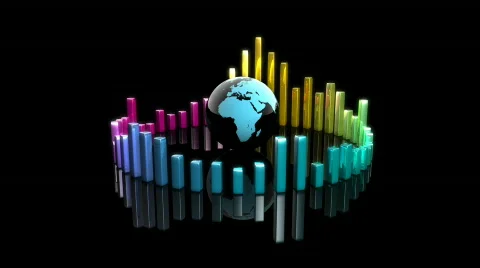 VU Meter - Graphic Equalizer 24 (HD) 動画素材 809888