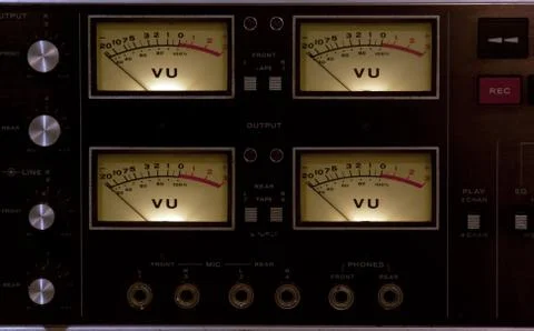 Vu meter input output Stock Photos