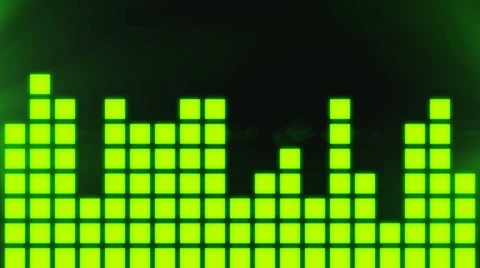 VU Meters Bouncing Green Animated Background Stock Footage 39377740