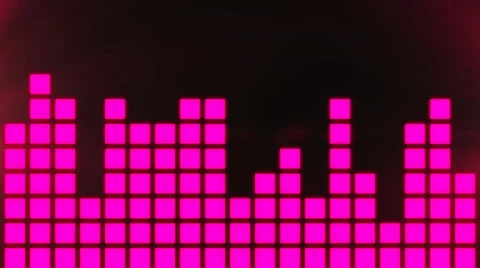 VU Meters Bouncing Pink Animated Background Stock Footage 39377204