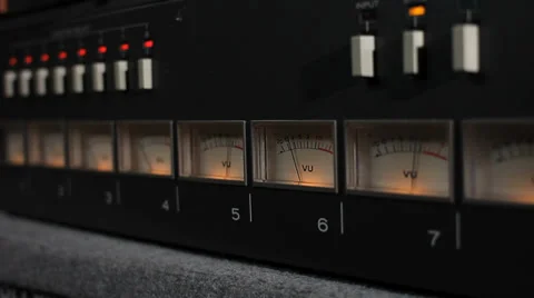 VU METERS Stock Footage 33087015
