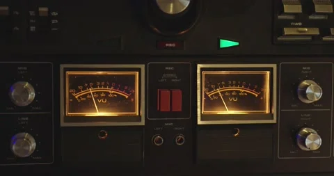 VU Meters Stock Footage 218418781