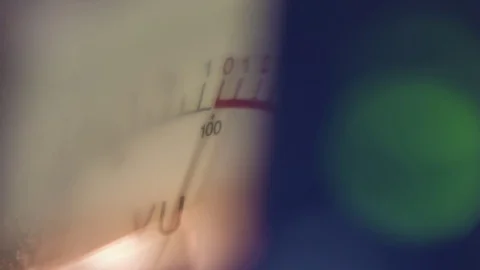VU Volume Meter Studio Audio Level Peak Stock Footage 84346837
