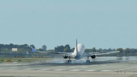 Vueling Airlines Jet Plane Approaching Landing Stock Footage 80556023
