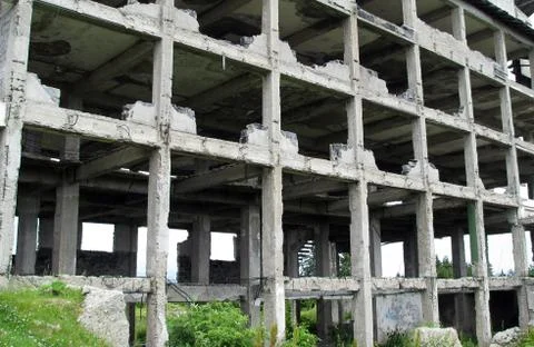 Vuilding in ruins Stock Photos