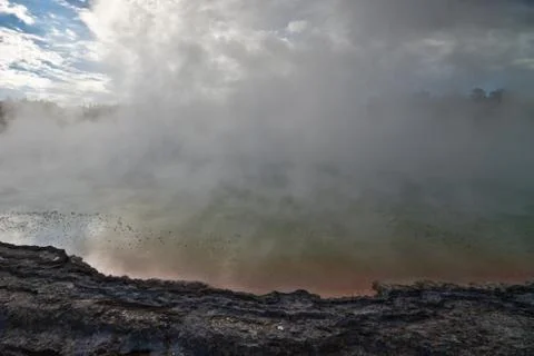 Vulcanic steam Stock Photos