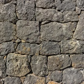 Vulcanic Stone wall Stock Photos