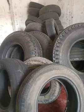 Vulcanized tires Stock Photos