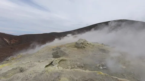 Vulcano in the Aeolian Islands Stock Footage 167553034