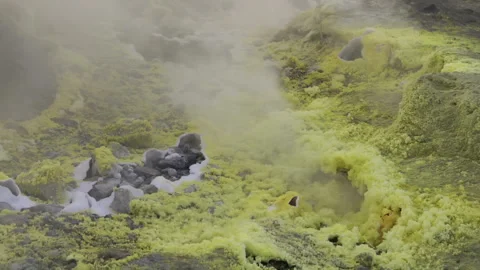 Vulcano Fumarole Close-Up 库存影片 334126570