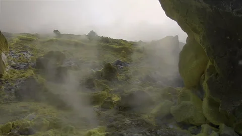 Vulcano Fumarole Stock Footage 334125691