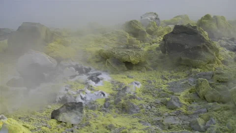 Vulcano Fumarole 库存影片 334126064