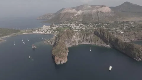 Vulcano Island Video stock 314344043