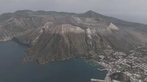 Vulcano Island Video stock 314344078