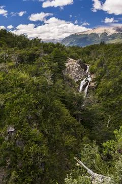 Vullignanco waterfall (Cascada Vullignanco), Bariloche (aka San Carlos de Stock Photos