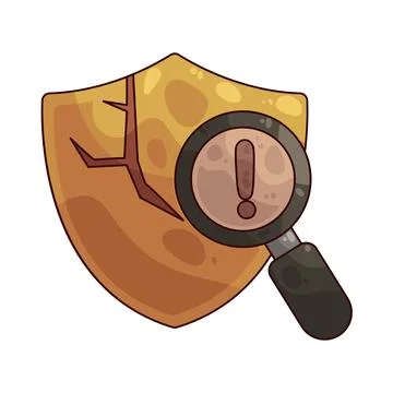 Vulnerability illustration 스톡 일러스트