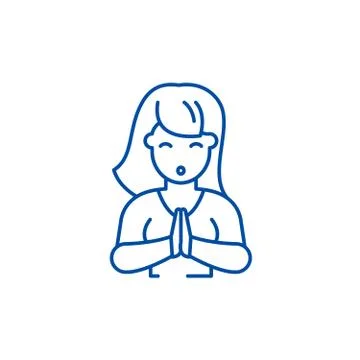 Vulnerability line icon concept. Vulnerability flat vector symbol, sign, outline 스톡 일러스트