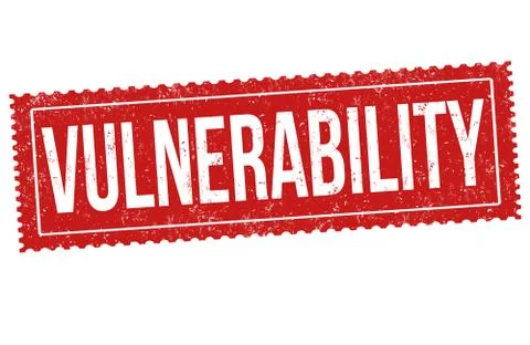 Vulnerability sign or stamp Illustrazione stock