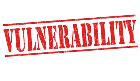 Vulnerability sign or stamp Illustrazione stock