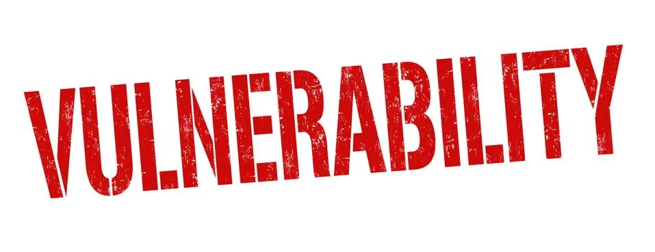 Vulnerability sign or stamp Illustrazione stock
