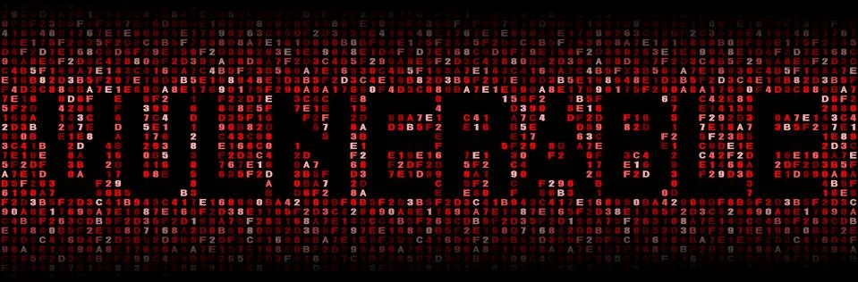 Vulnerable text on hex code illustration イラスト素材