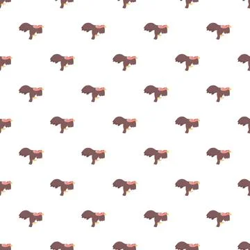 Vulture bird seamless pattern flying background Illustrazione stock