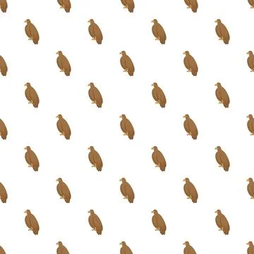 Vulture icon birds repeating pattern design イラスト素材