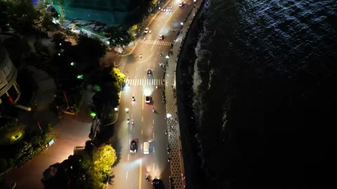 Vung Tau at night Stock Footage 277173555
