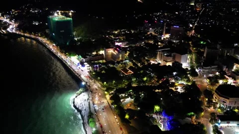 Vung Tau by Night Stock Footage 277173632