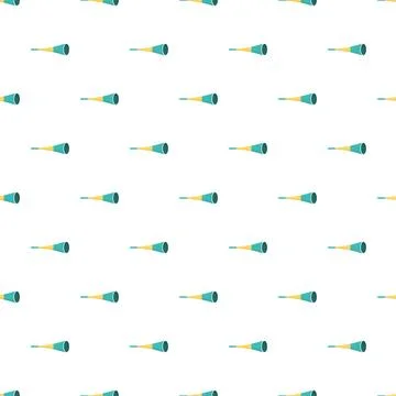Vuvuzelas seamless pattern creating festive stadium background Stock Illustration