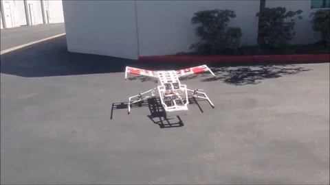 VV1078 X-wing Tri-copter Stock-Footage 129455798
