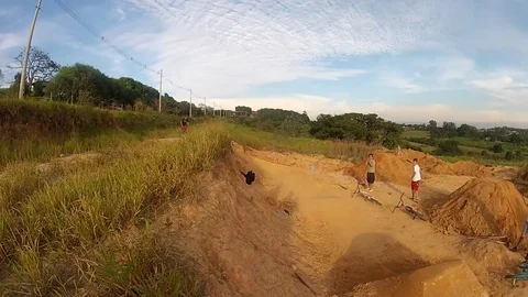 VV1107 BMX jump fail Stock-Footage 129455467