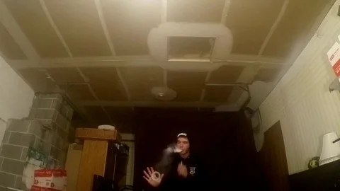 VV1111 Epic vaper tricks 3 Stock-Footage 129454706