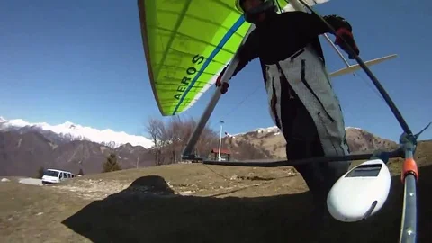 VV120  Go Pro Dream Flight in Soca valley Slovenia Stock-Footage 129459356
