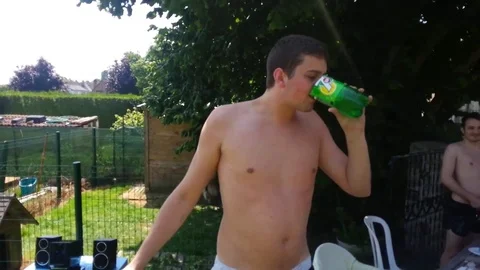 VV128  Fire Breath Fail! Stock-Footage 129456688