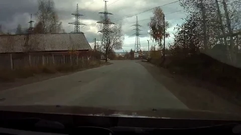 VV1955 T-Bone crash throws driver from seat Stock-Footage 129455437