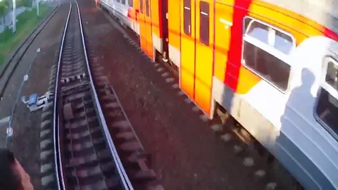 VV2077 - Train Surfing Stock-Footage 129455268