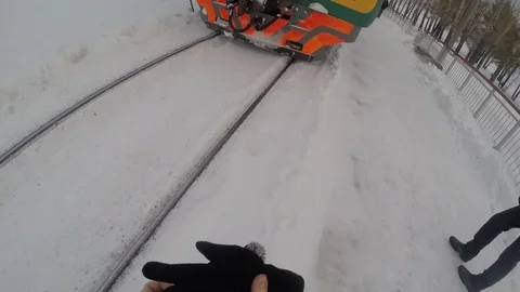 VV2081 - Boy falls from train Stock-Footage 129454112