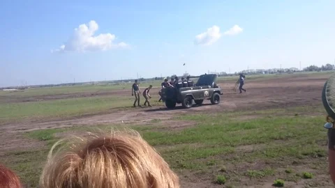 VV2233 How to disassemble a UAZ in 4 minutes Stock Footage 129453967